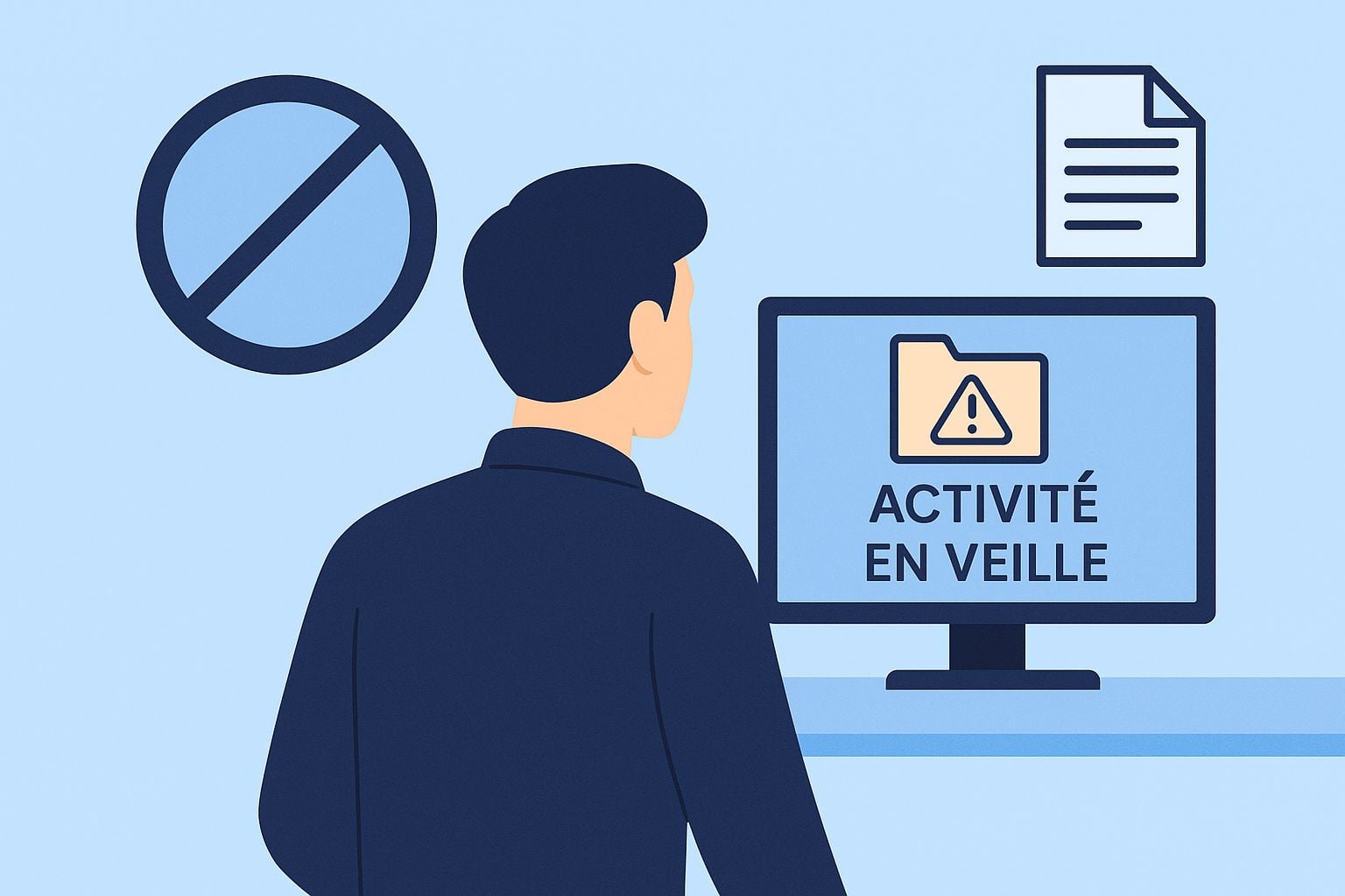Bureau avec documents de fermeture d'entreprise