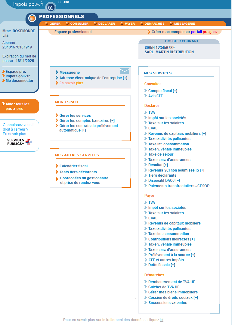 Accéder aux comptes bancaires